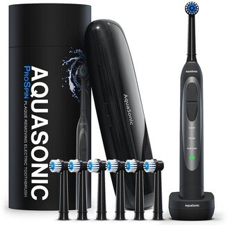 AQUASONIC ProSpin Ultra Whitening & Plaque Removing Electric Toothbrush Set