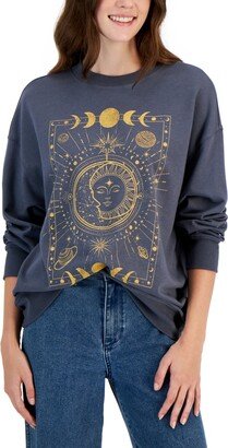 Juniors' Celestial Graphic-Print Sweatshirt