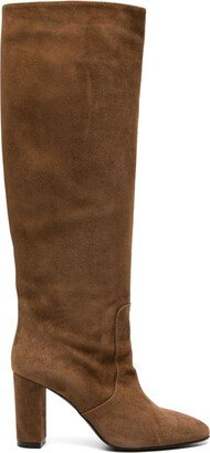 85mm Suede Knee Boots