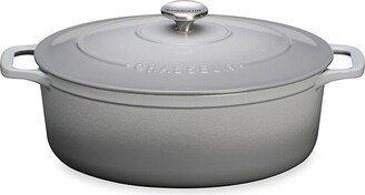 French Home Laguiole Chasseur 7.25-Quart Oval French Enameled Cast Iron Dutch Oven