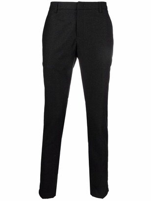 Mid-Rise Slim-Fit Trousers-AJ