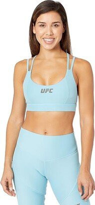 Strappy Sports Bra (Porcelain Blue) Women's Lingerie