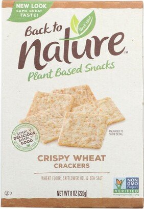 Back To Nature Crispy Crackers - Wheat - Case of 6 - 8 oz.