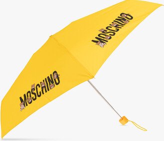 Folding Umbrella With Logo Unisex - Yellow-AA