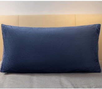 Cheer Collection Hollow Fiber Filled Wedge Pillow with Velvet Cover