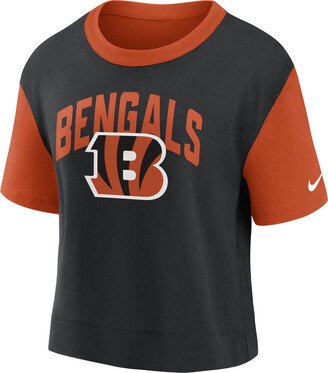 Women's Fashion (NFL Cincinnati Bengals) High-Hip T-Shirt in Orange