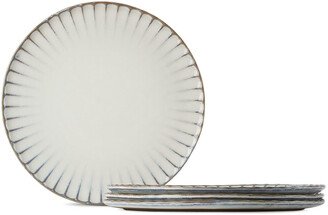 Four-Pack White Inku Dinner Plates