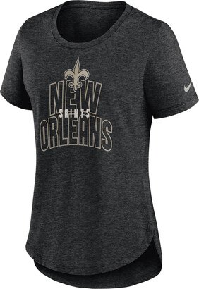 Women's Fashion (NFL New Orleans Saints) T-Shirt in Black