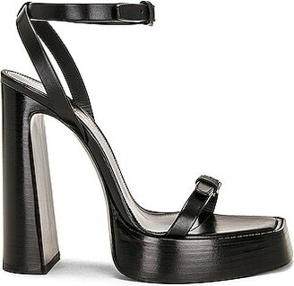 Platform Sandal in Black-AA