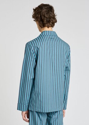 Unisex Blue Stripe Cotton Pyjama Top