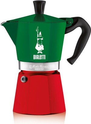 Moka Express 270 Ml 6 Cups Tricolore Coffeemaker