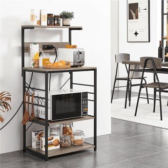 Austiom Leading LLC 4-Tier Kitchen Baker's Racks with 2 AC Outlets for Kitchens