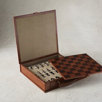 Eponine Leather Box Chess Set