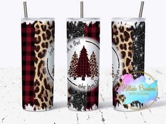 20 Oz Stainless Steel TumblerJust A Girl Who Loves Christmas/Plaid/Leopard/Christmas Trees