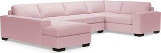 Flores Melrose 3pc Velvet Sectional Sofa