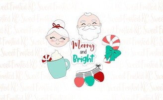 Merry & Bright Christmas Cookie Cutters - 6Pc Set