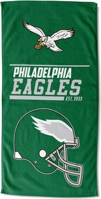 30x60 NFL Philadelphia Eagles 40 Yard Dash Legacy Printed Beach Towel