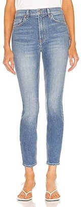 Kendall High Rise Stretch Skinny in Blue-AB