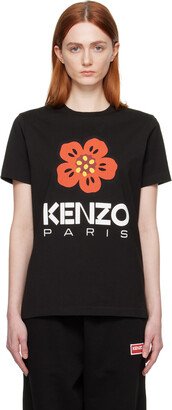 Black Paris Boke Flower T-Shirt