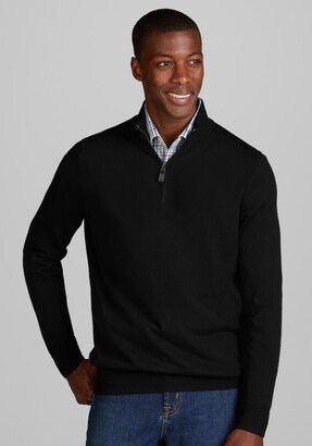 Men's Tailored Fit 1/4 Zip Merino Wool Sweater