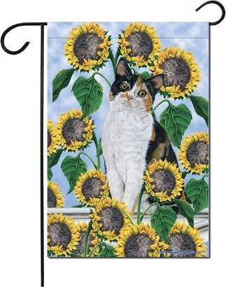 Calico Cat Garden Flag