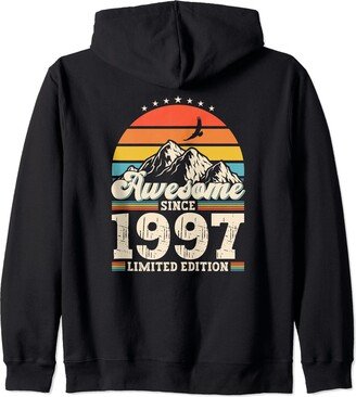 27. Geburtstag Geschenk Damen Herren Jahrgang 1997 27th Birthday Gift Man Awesome Since 1997 Original 27 Years Zip Hoodie