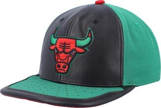 Men's Black, Green Chicago Bulls Day One Snapback Hat - Black, Green