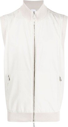 Zip-Up Cotton-Wool Gilet