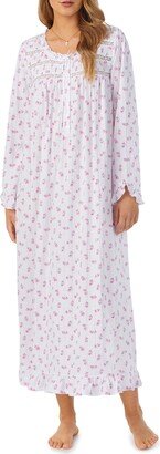 Ballet Floral Long Sleeve Nightgown-AA