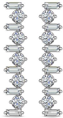 18kt white gold Amalfi diamond drop earrings