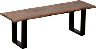 Somette Brownstone Nut Brown Dining Bench