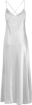 Natalie Chapmann Silk Satin Cross Back Dress