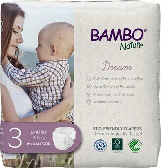 Bambo Nature Dream Disposable Diapers, Eco-Friendly, Size 3, 29 Count, 1 Pack