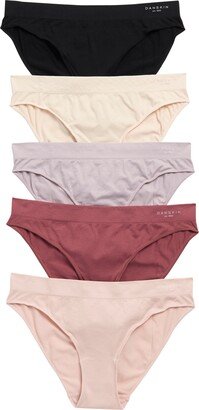 5-Pack Missy Ribbed Full Briefs