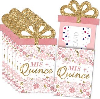 Big Dot Of Happiness Mis Quince Anos - Quinceanera Party Money & Nifty Gifty Card Holders - Set of 8