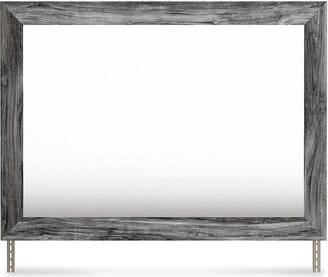 Thyven Black/Gray Bedroom Mirror - Grey - 42