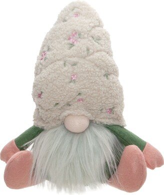 Floral Hat Sitting Gnome