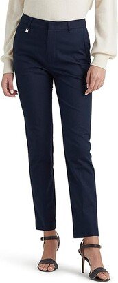 Stretch Cotton Blend Pants (Lauren Navy) Women's Casual Pants