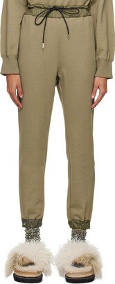 Khaki Paneled Lounge Pants