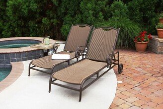 Stonewick Outdoor Wicker Sunlounger Chaise