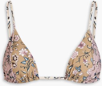 Livana Tara printed triangle bikini top