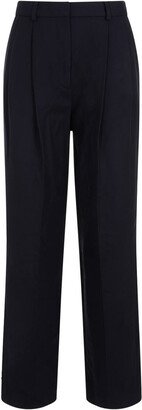 Double-Pleated Tailored Trousers Pants