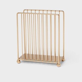 Delavan Collection Metal Wire Napkin Holder Gold