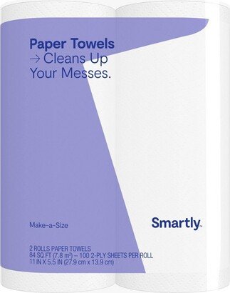 Make-A-Size Paper Towels - 2 Rolls - Smartly™