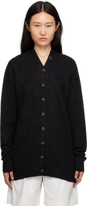 Black Button Cardigan-AA