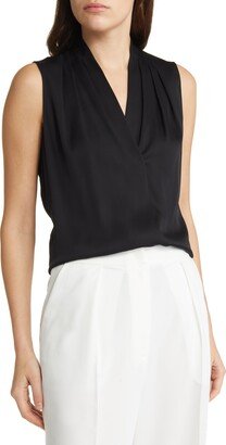 'Mila' Sleeveless Stretch Silk Blouse