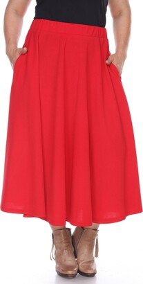 Plus Size Tasmin Flare Midi Skirt