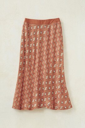 Women's Mesa Verde Linen Skirt - Copper Multi - Small