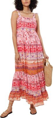 Solid Pleated Maxi Dress