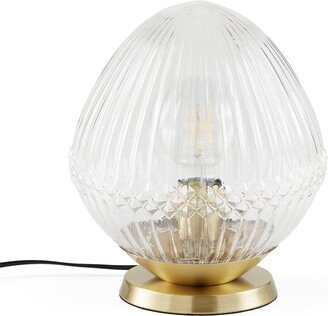 La Redoute Interieurs Ari Ridged Glass Table Lamp